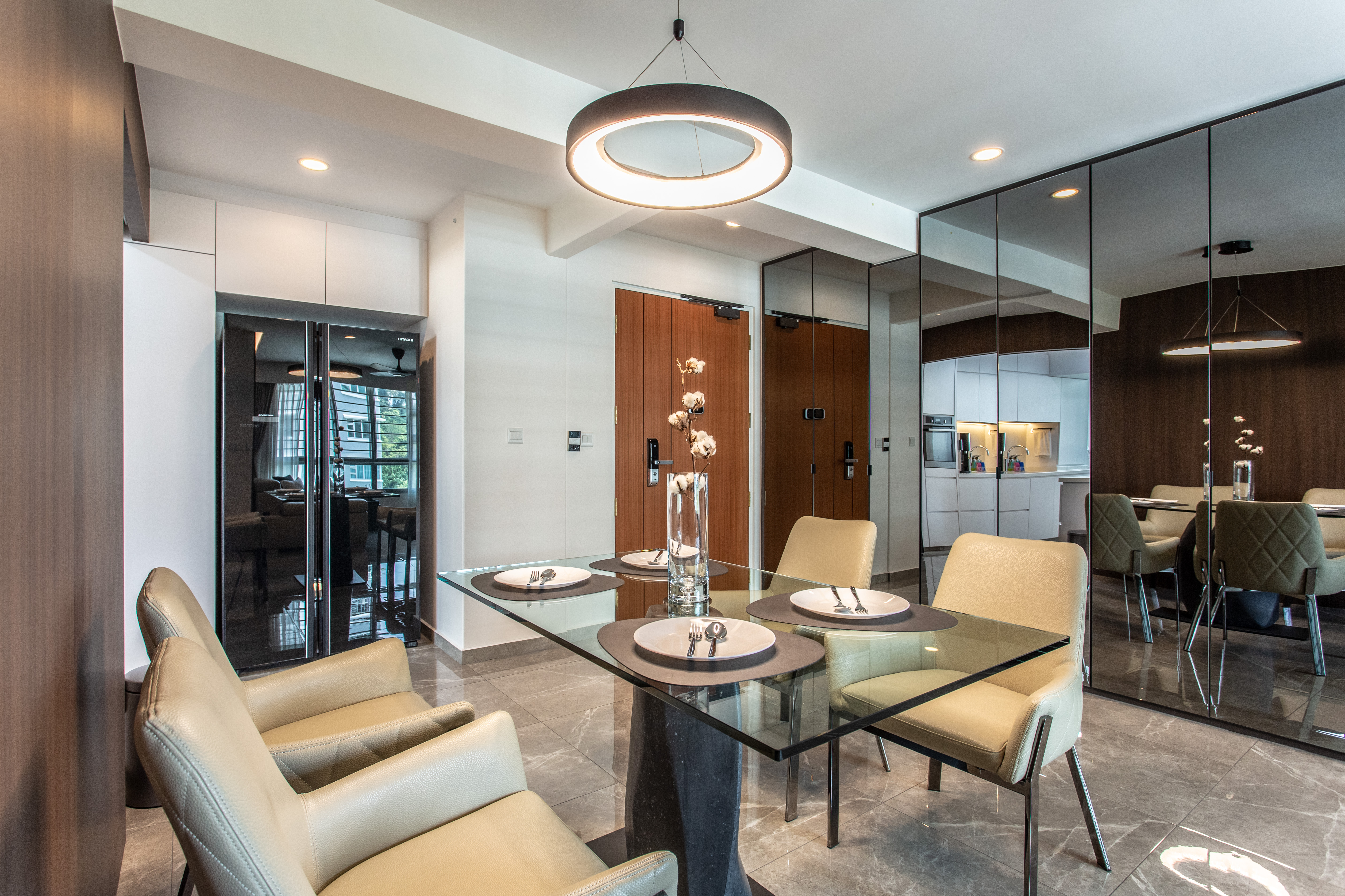 Contemporary Design - Dining Room - HDB 4 Room - Design by Ovon Design Pte Ltd