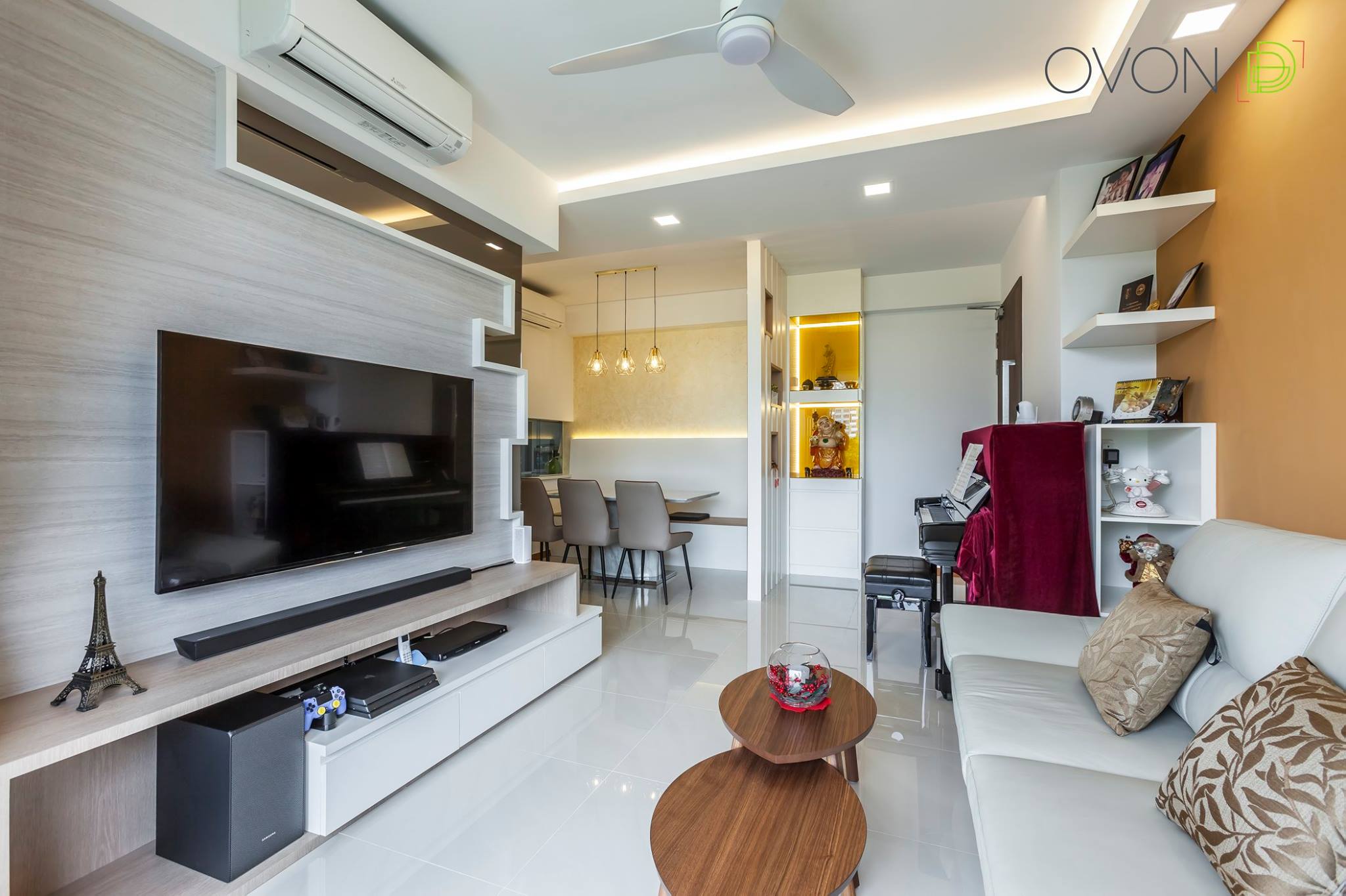 Contemporary Design - Living Room - Condominium - Design by Ovon Design Pte Ltd