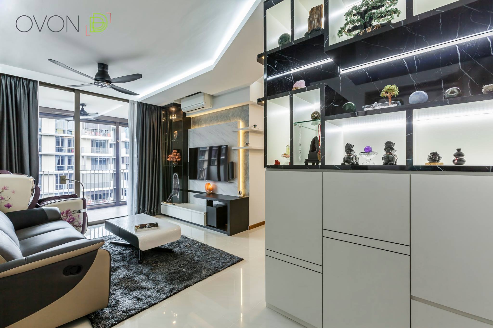Contemporary Design - Living Room - Condominium - Design by Ovon Design Pte Ltd