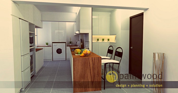 Contemporary, Minimalist, Scandinavian Design - Kitchen - HDB 5 Room - Design by Palmwood Pte Ltd