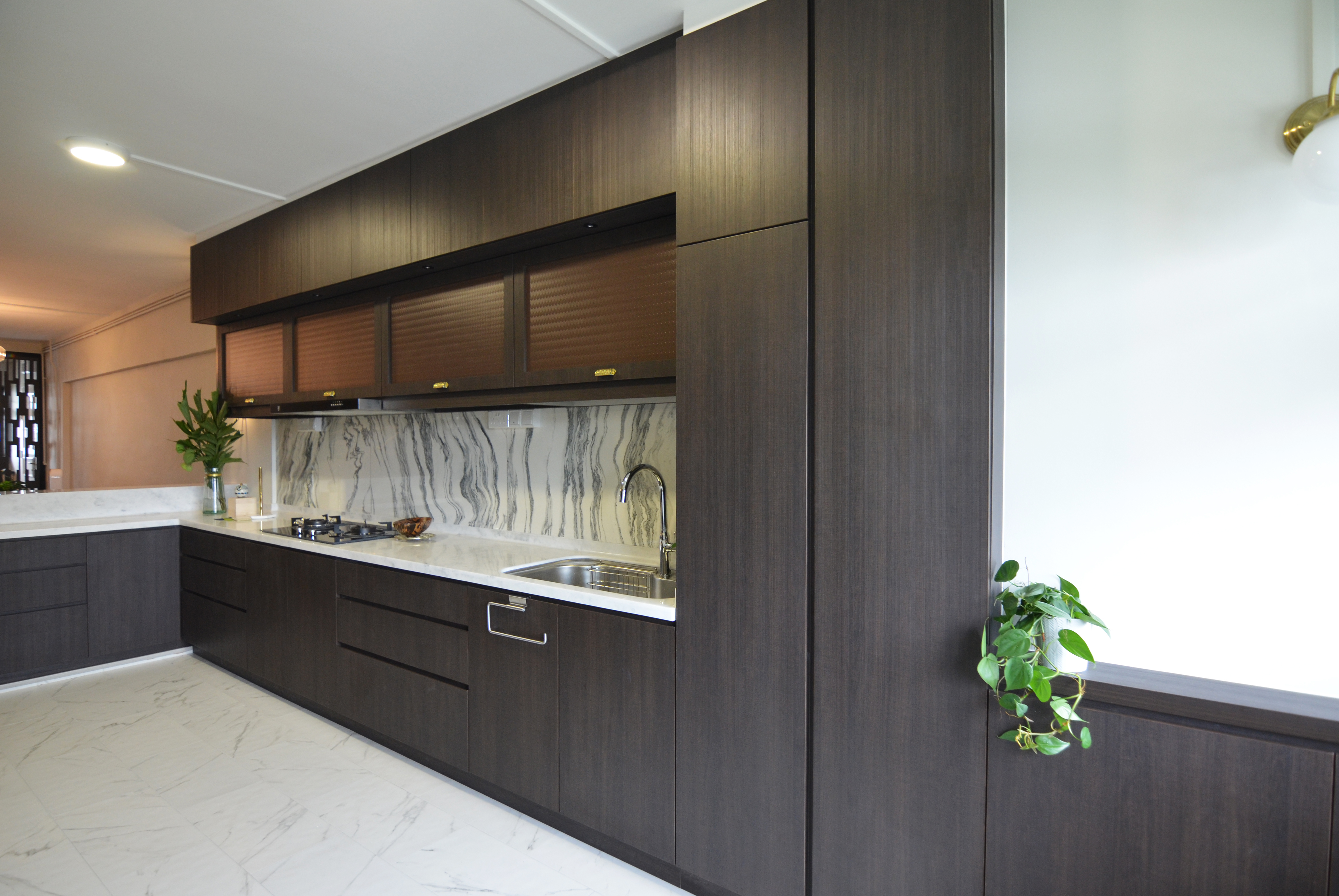 Minimalist Design - Kitchen - HDB 3 Room - Design by Palmwood Pte Ltd