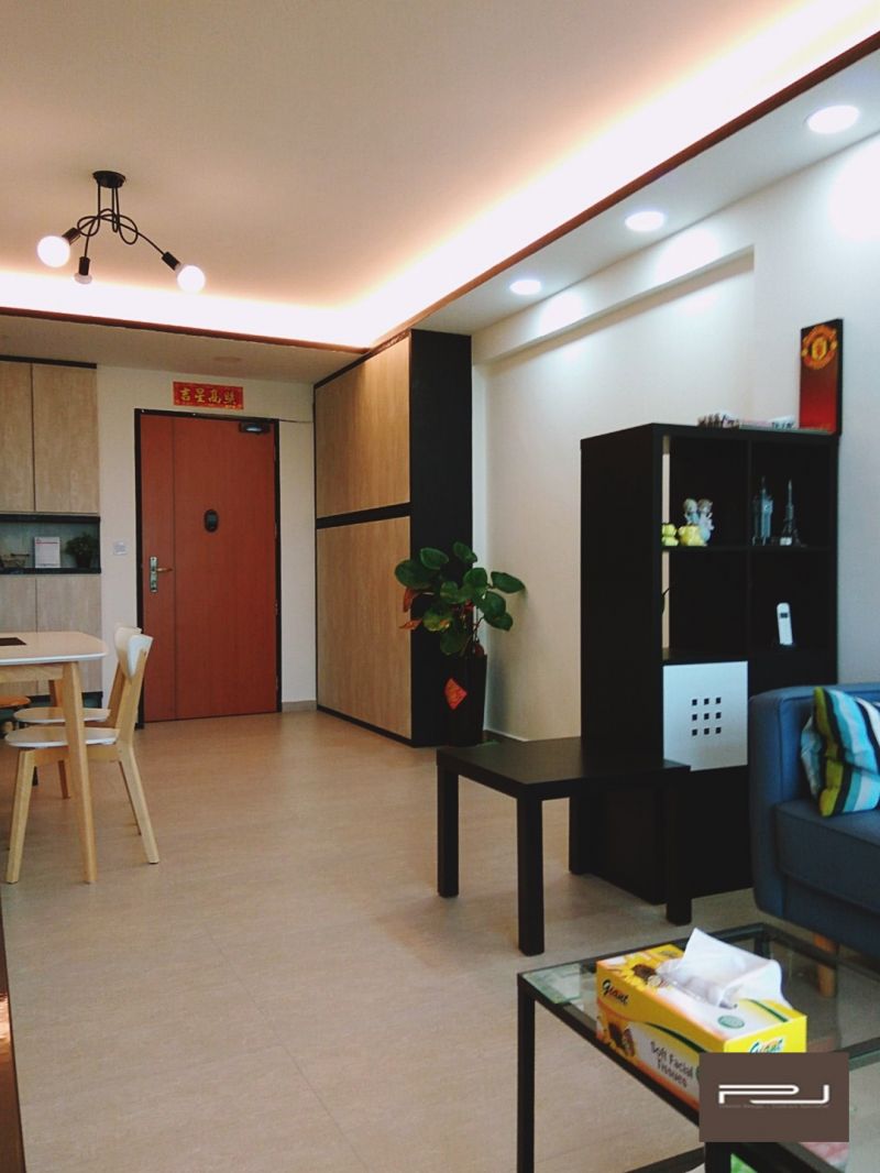 Classical, Contemporary, Industrial Design - Living Room - HDB 4 Room - Design by PJ DESIGNWORKS PTE LTD