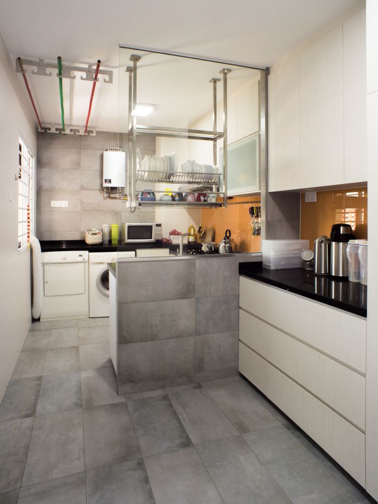 Industrial, Modern Design - Kitchen - HDB 5 Room - Design by PJ DESIGNWORKS PTE LTD