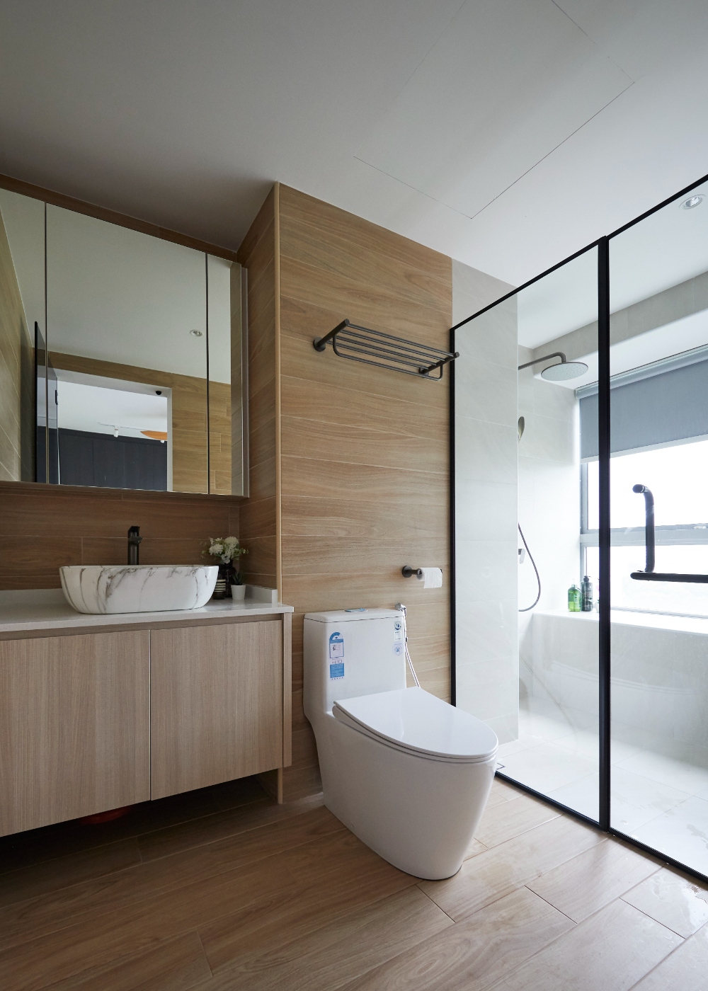 Modern, Scandinavian Design - Bathroom - Condominium - Design by Plus Interior Studio Pte Ltd