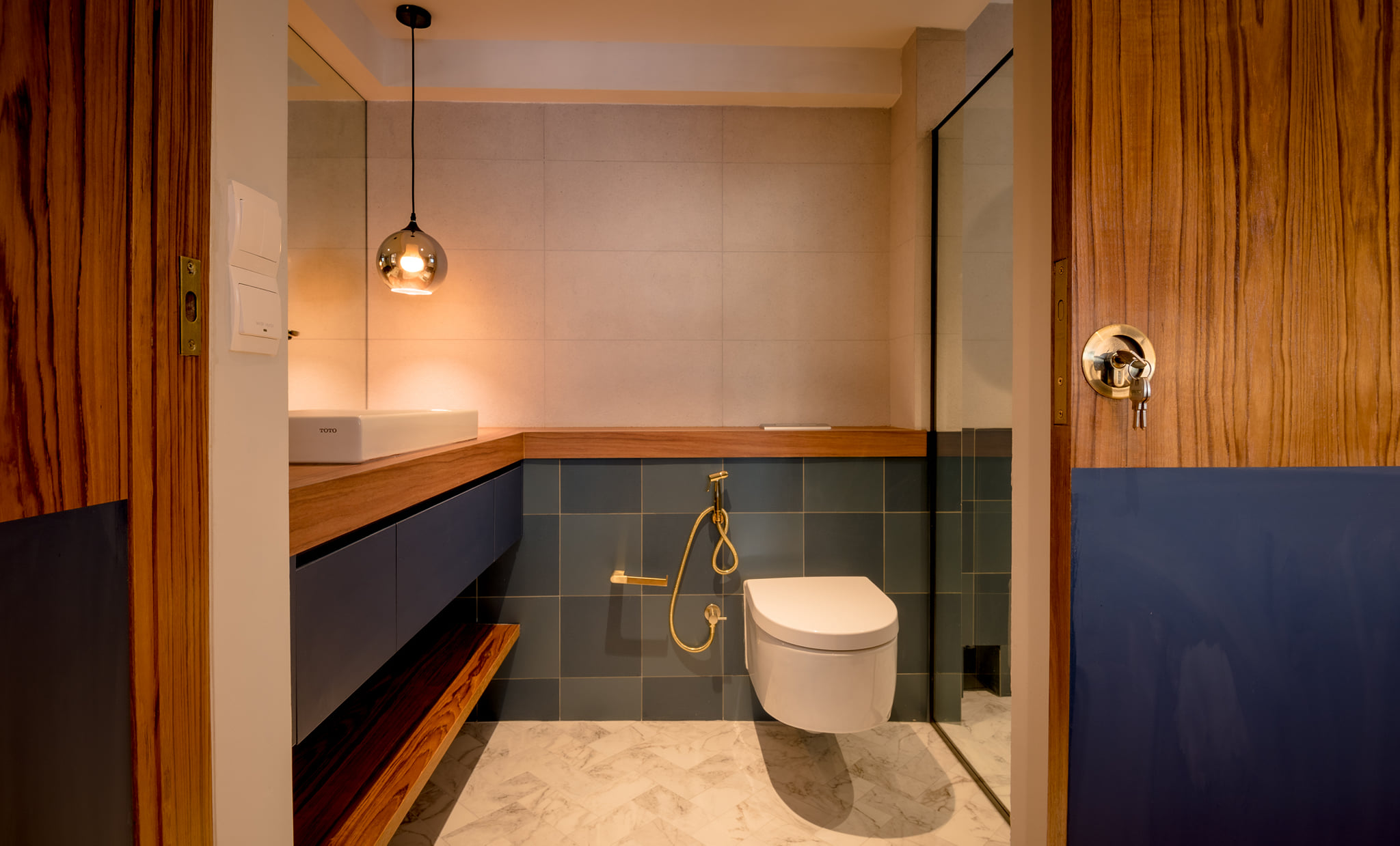 Scandinavian Design - Bathroom - HDB 5 Room - Design by PHD Posh Home Design Pte Ltd