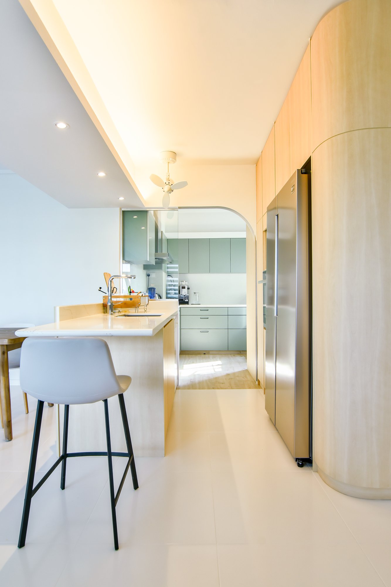 Scandinavian Design - Kitchen - HDB Executive Apartment - Design by PHD Posh Home Design Pte Ltd