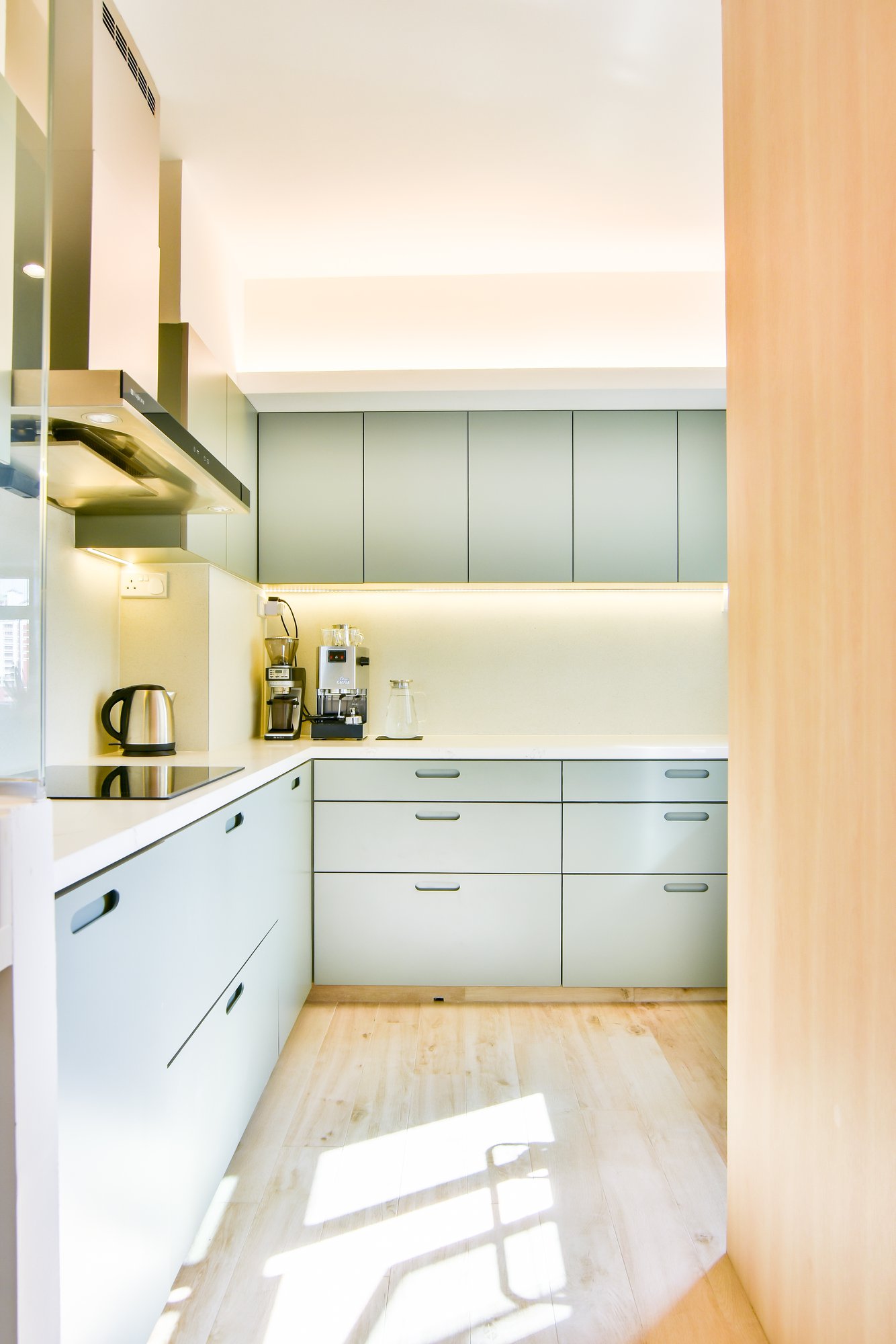 Scandinavian Design - Kitchen - HDB Executive Apartment - Design by PHD Posh Home Design Pte Ltd