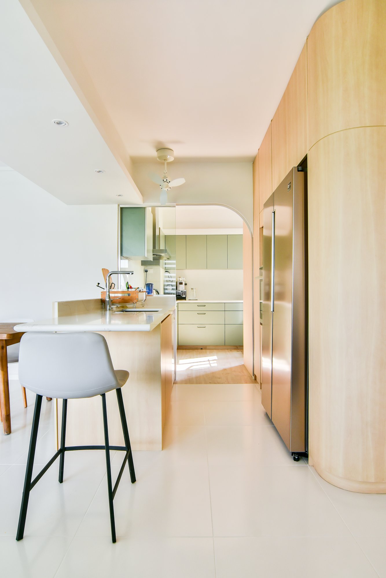 Scandinavian Design - Kitchen - HDB Executive Apartment - Design by PHD Posh Home Design Pte Ltd