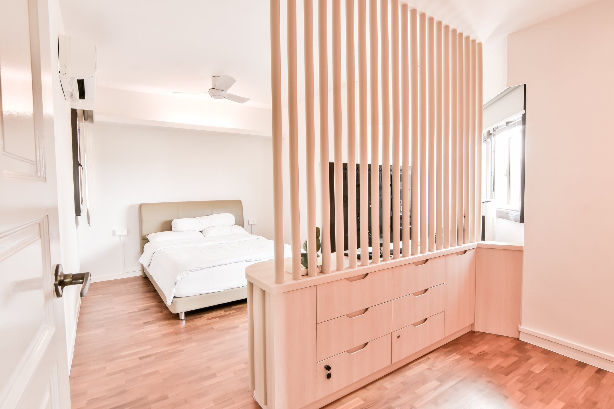 Scandinavian Design - Bedroom - HDB Executive Apartment - Design by PHD Posh Home Design Pte Ltd