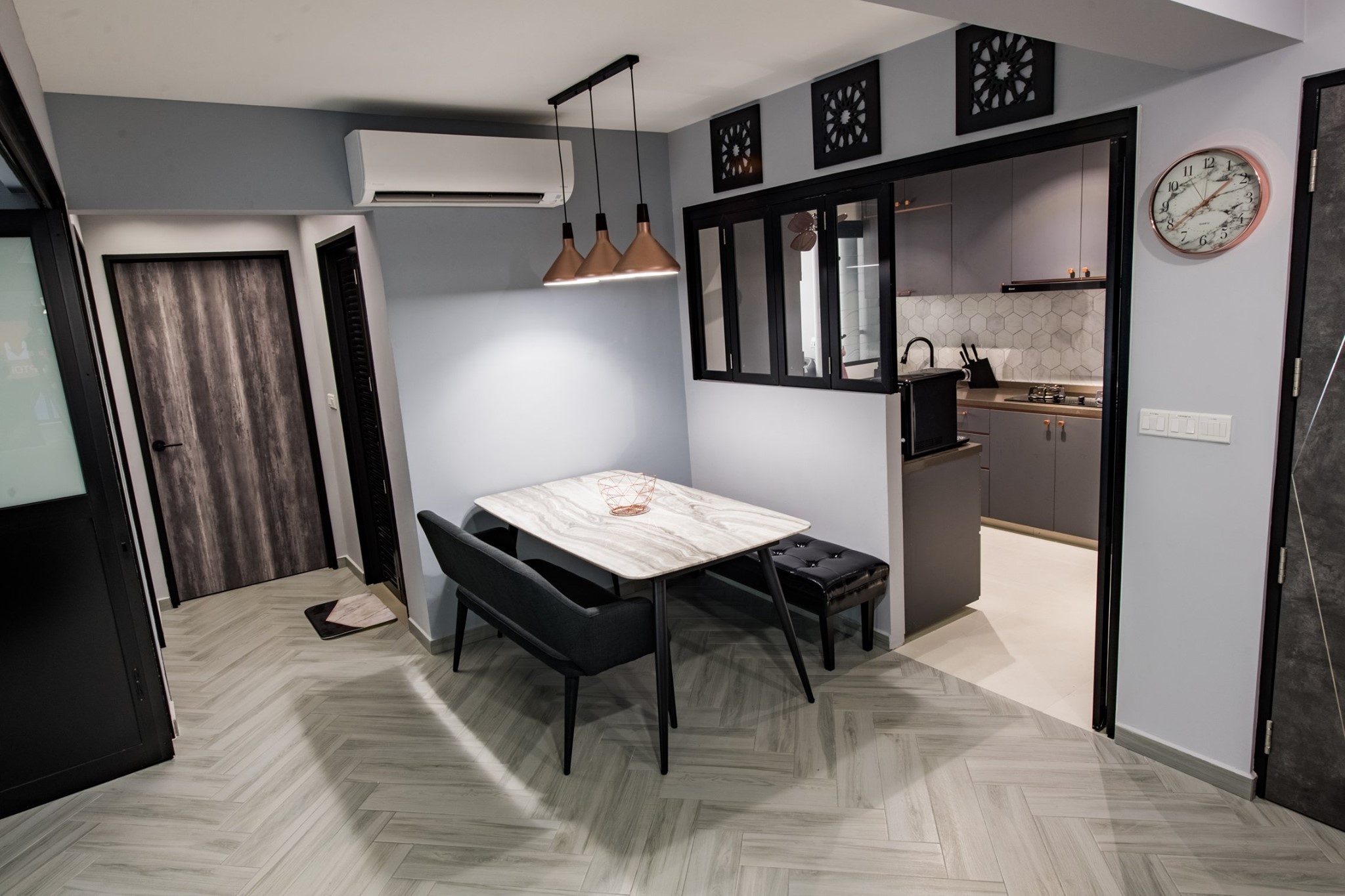 Scandinavian Design - Dining Room - HDB 5 Room - Design by PHD Posh Home Design Pte Ltd