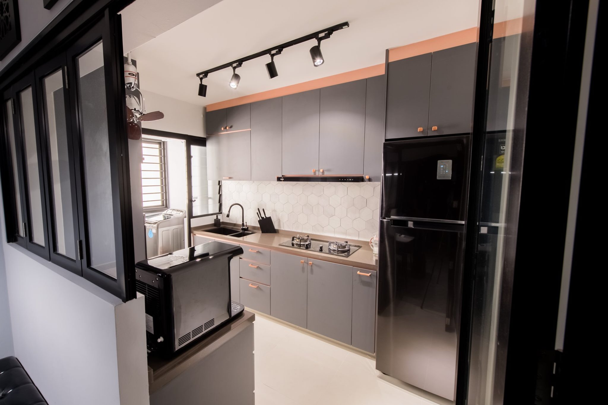 Scandinavian Design - Kitchen - HDB 5 Room - Design by PHD Posh Home Design Pte Ltd