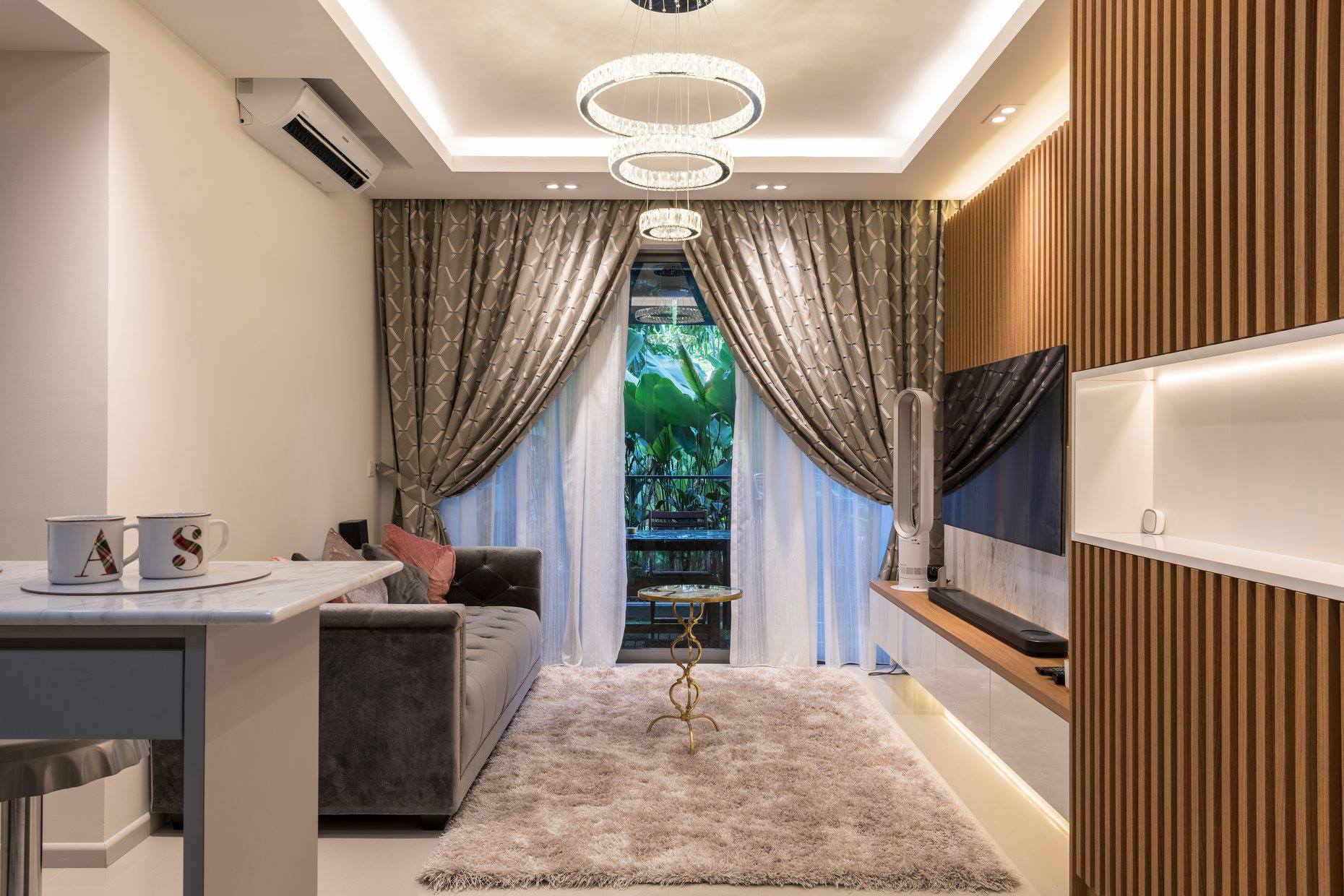 Scandinavian Design - Living Room - HDB Executive Apartment - Design by PHD Posh Home Design Pte Ltd