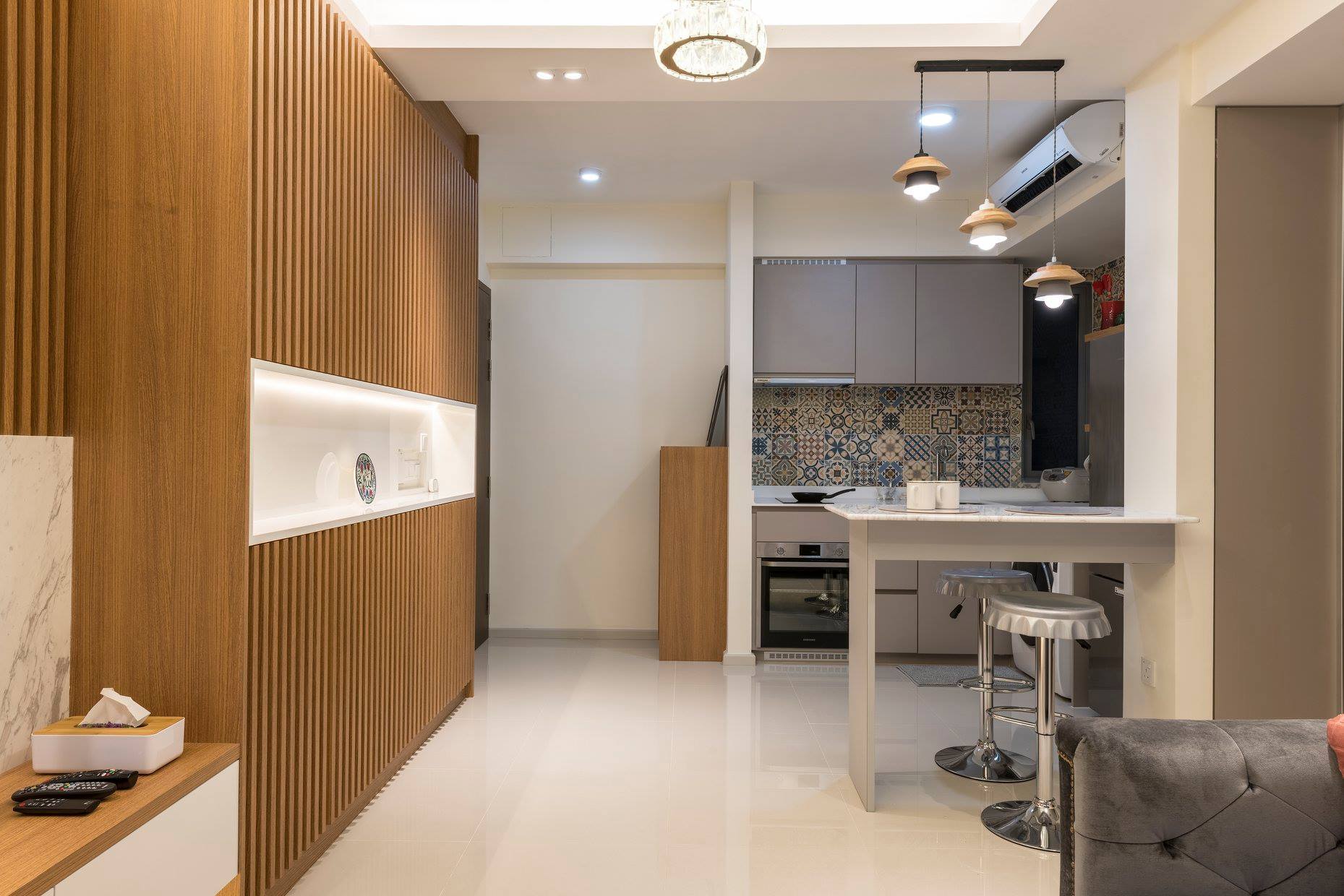 Scandinavian Design - Dining Room - HDB Executive Apartment - Design by PHD Posh Home Design Pte Ltd