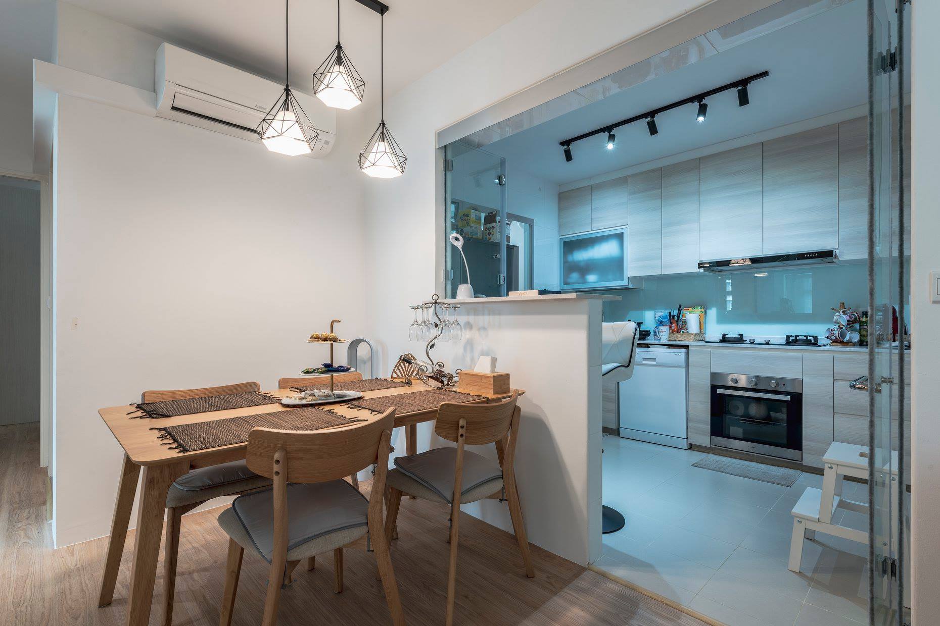 Scandinavian Design - Kitchen - HDB 5 Room - Design by PHD Posh Home Design Pte Ltd