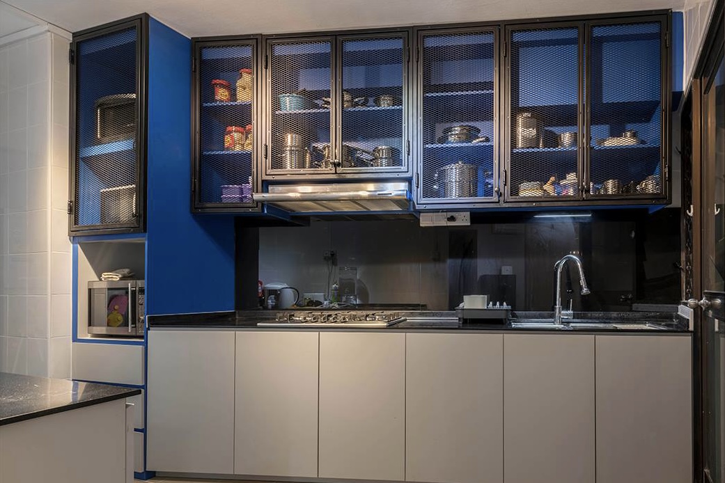 Contemporary, Retro Design - Kitchen - HDB 4 Room - Design by PHD Posh Home Design Pte Ltd