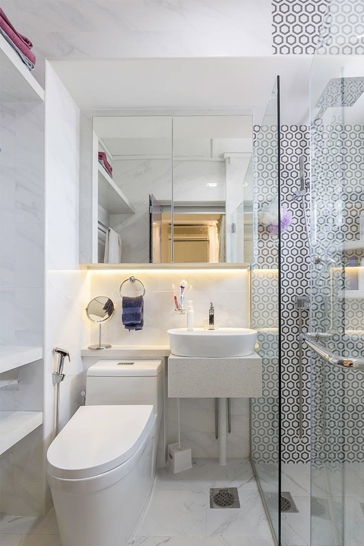 Modern Design - Bathroom - HDB 5 Room - Design by PHD Posh Home Design Pte Ltd