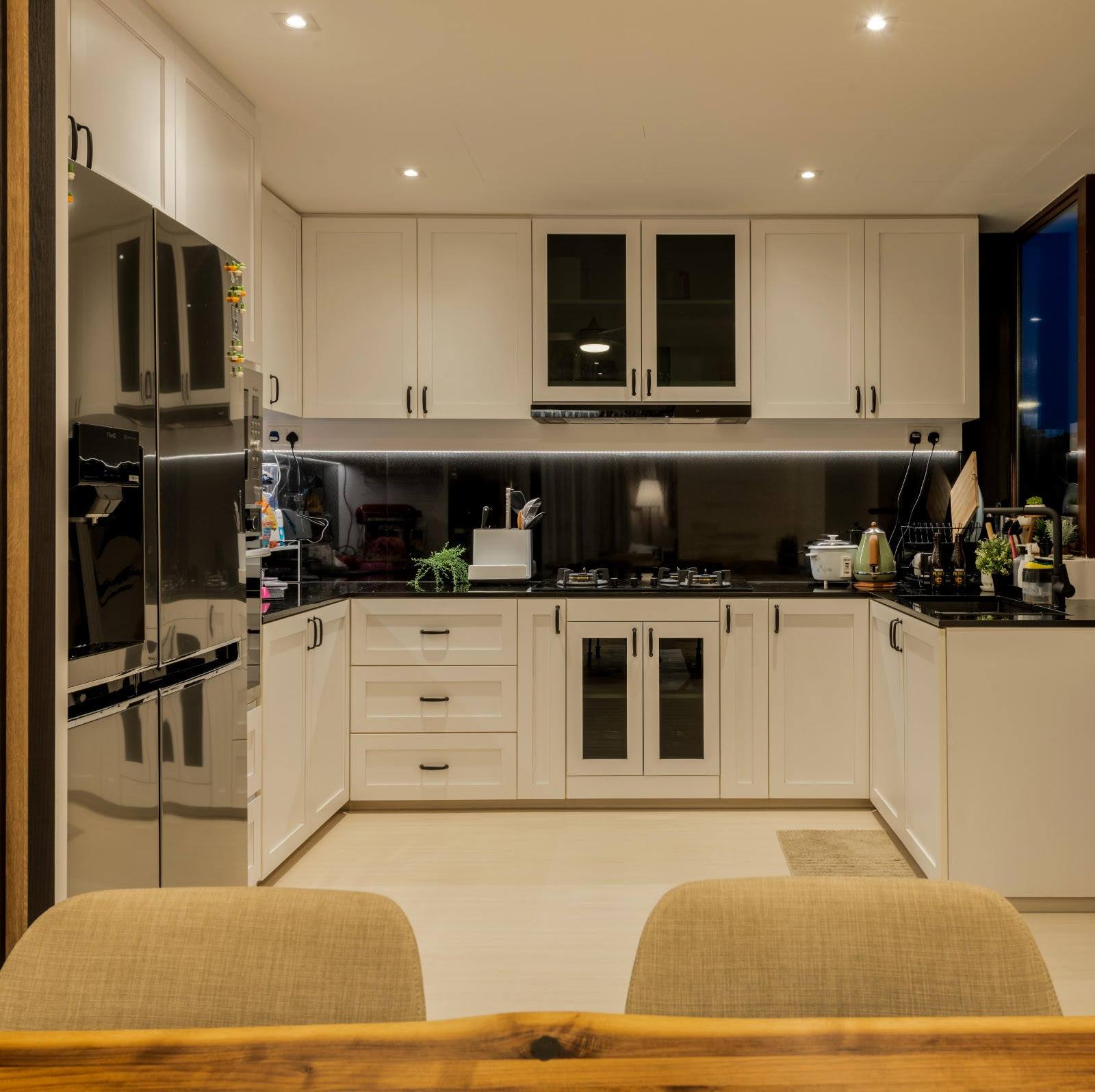 Modern, Scandinavian, Vintage Design - Kitchen - HDB Executive Apartment - Design by PHD Posh Home Design Pte Ltd