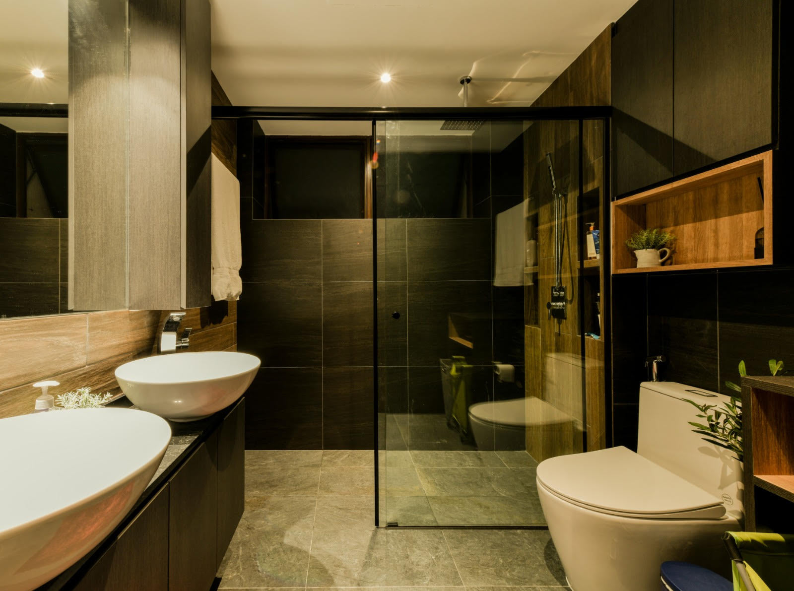 Modern, Scandinavian, Vintage Design - Bathroom - HDB Executive Apartment - Design by PHD Posh Home Design Pte Ltd