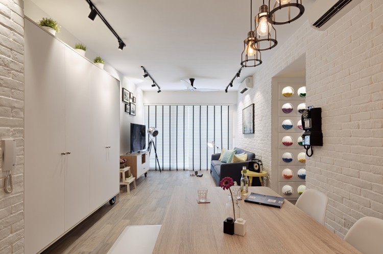 Industrial, Minimalist, Retro Design - Living Room - Condominium - Design by Posh Home Holding Pte Ltd