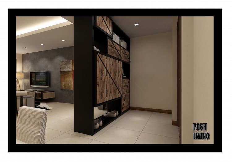 Country, Scandinavian Design - Living Room - HDB 5 Room - Design by Posh Living Interior Design Pte Ltd