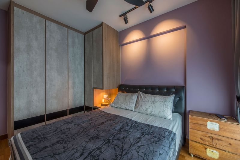 Industrial, Rustic Design - Bedroom - HDB 4 Room - Design by Posh Living Interior Design Pte Ltd