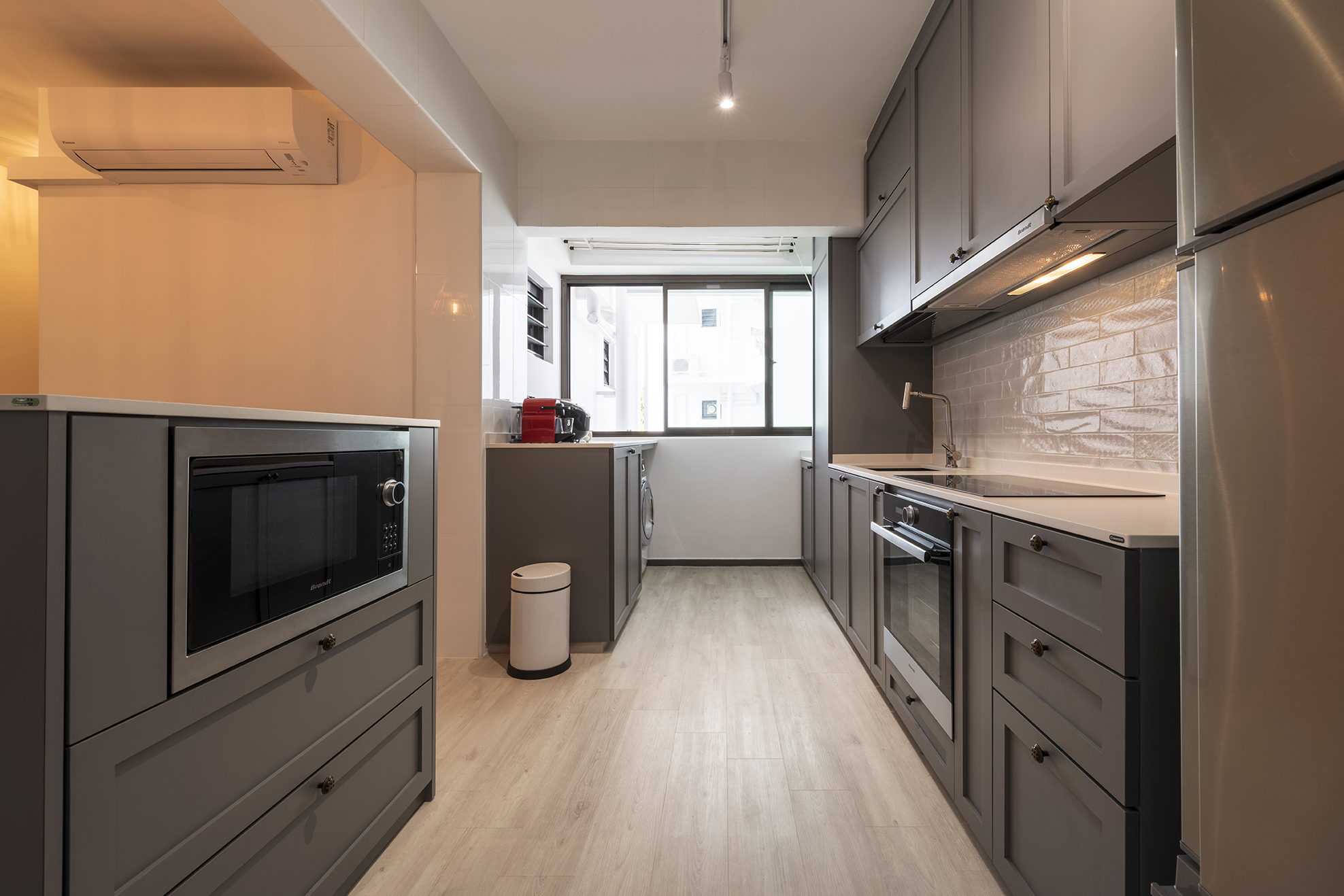 Industrial, Retro, Rustic Design - Kitchen - HDB 5 Room - Design by Posh Living Interior Design Pte Ltd