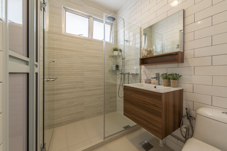 Country, Industrial, Scandinavian Design - Bathroom - HDB 4 Room - Design by Posh Living Interior Design Pte Ltd