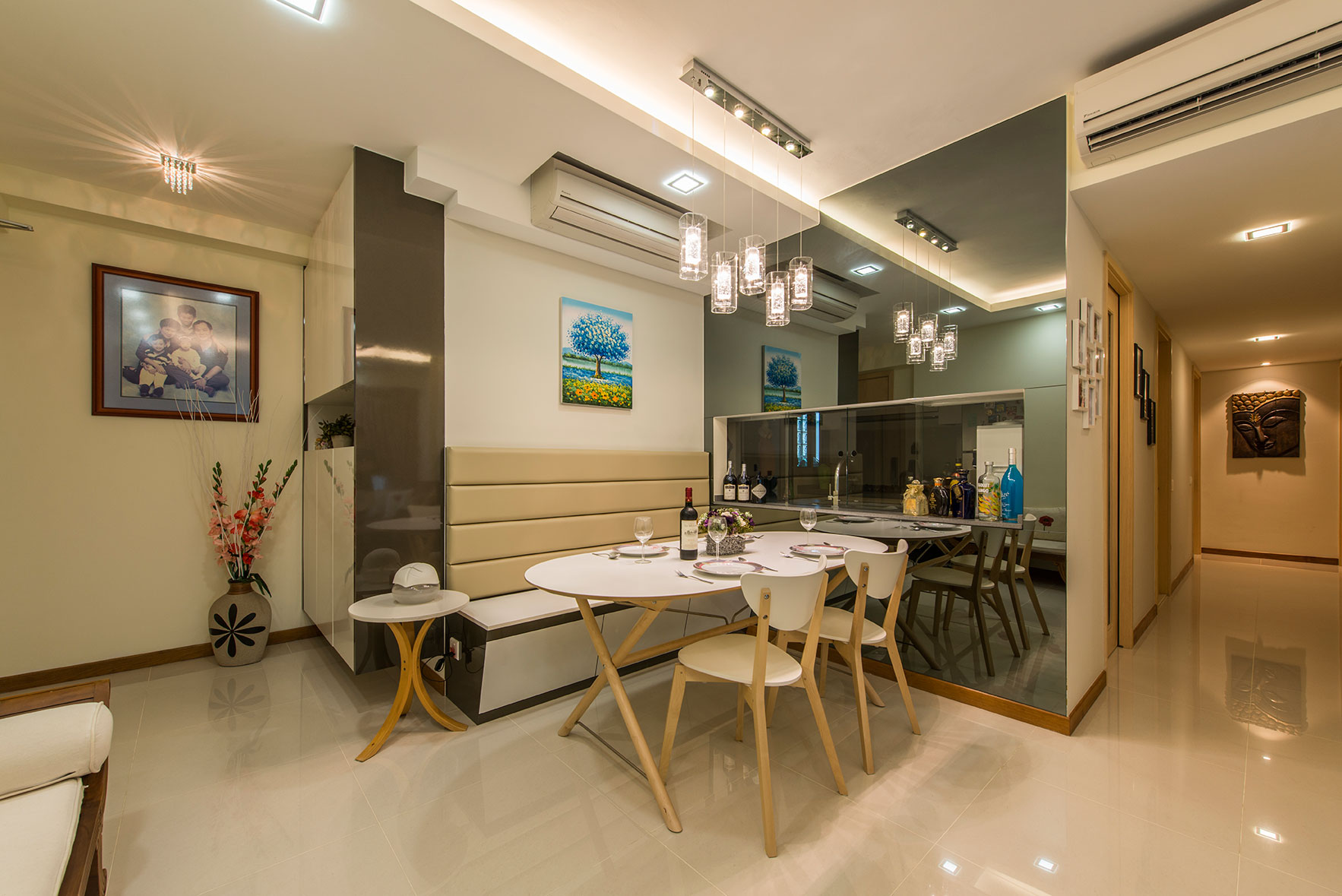 Contemporary, Modern, Resort Design - Dining Room - Condominium - Design by Posh Living Interior Design Pte Ltd