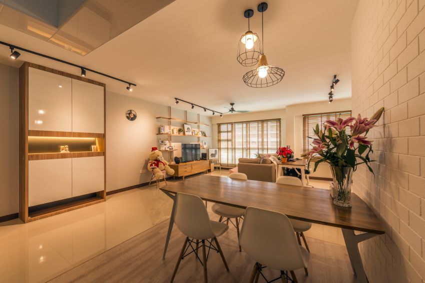 Modern, Scandinavian Design - Dining Room - HDB 5 Room - Design by Posh Living Interior Design Pte Ltd
