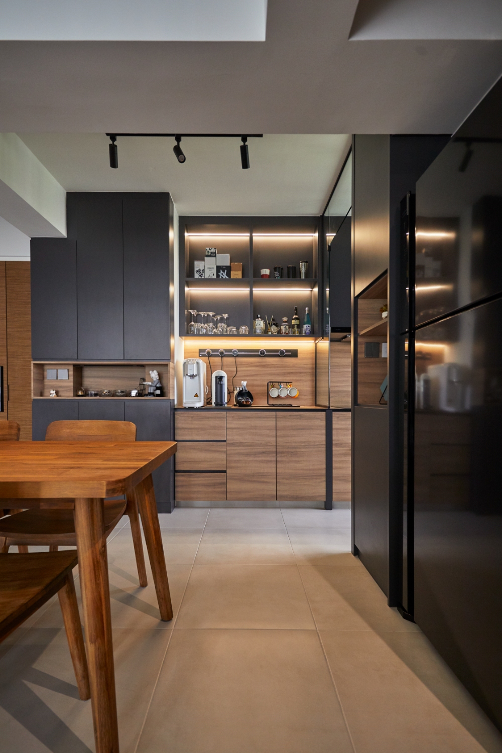 Modern, Rustic, Scandinavian Design - Kitchen - HDB 4 Room - Design by PRDT Pte Ltd