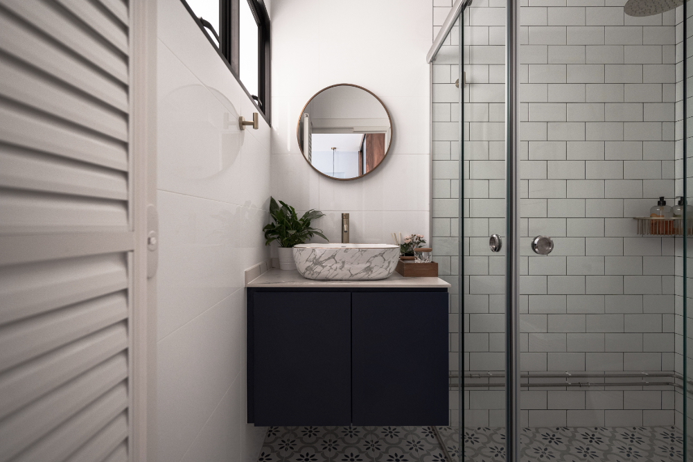 Contemporary, Modern Design - Bathroom - HDB Executive Apartment - Design by PRDT Pte Ltd