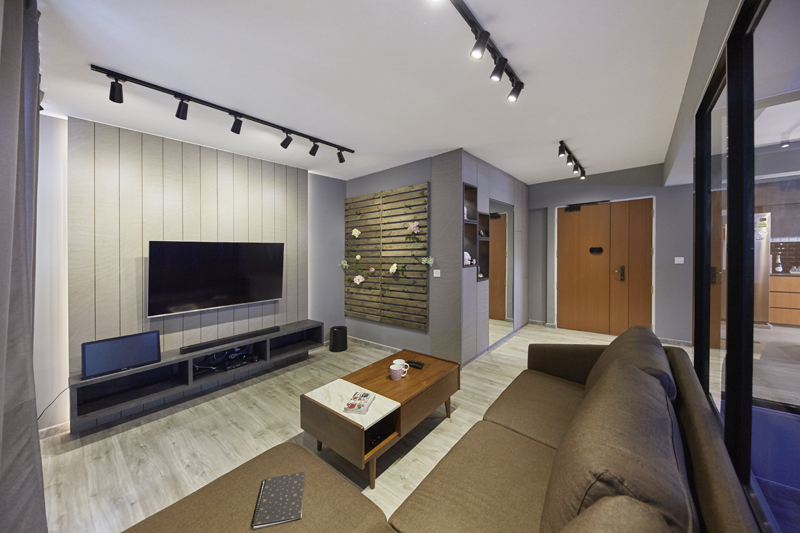 Contemporary, Eclectic, Modern Design - Living Room - HDB 4 Room - Design by PRDT Pte Ltd