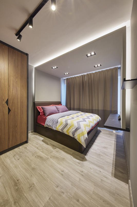 Contemporary, Eclectic, Modern Design - Bedroom - HDB 4 Room - Design by PRDT Pte Ltd