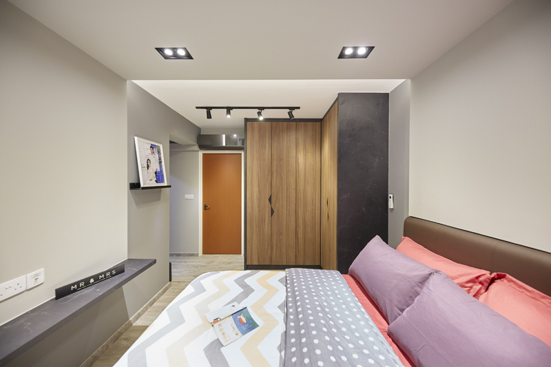 Contemporary, Eclectic, Modern Design - Bedroom - HDB 4 Room - Design by PRDT Pte Ltd