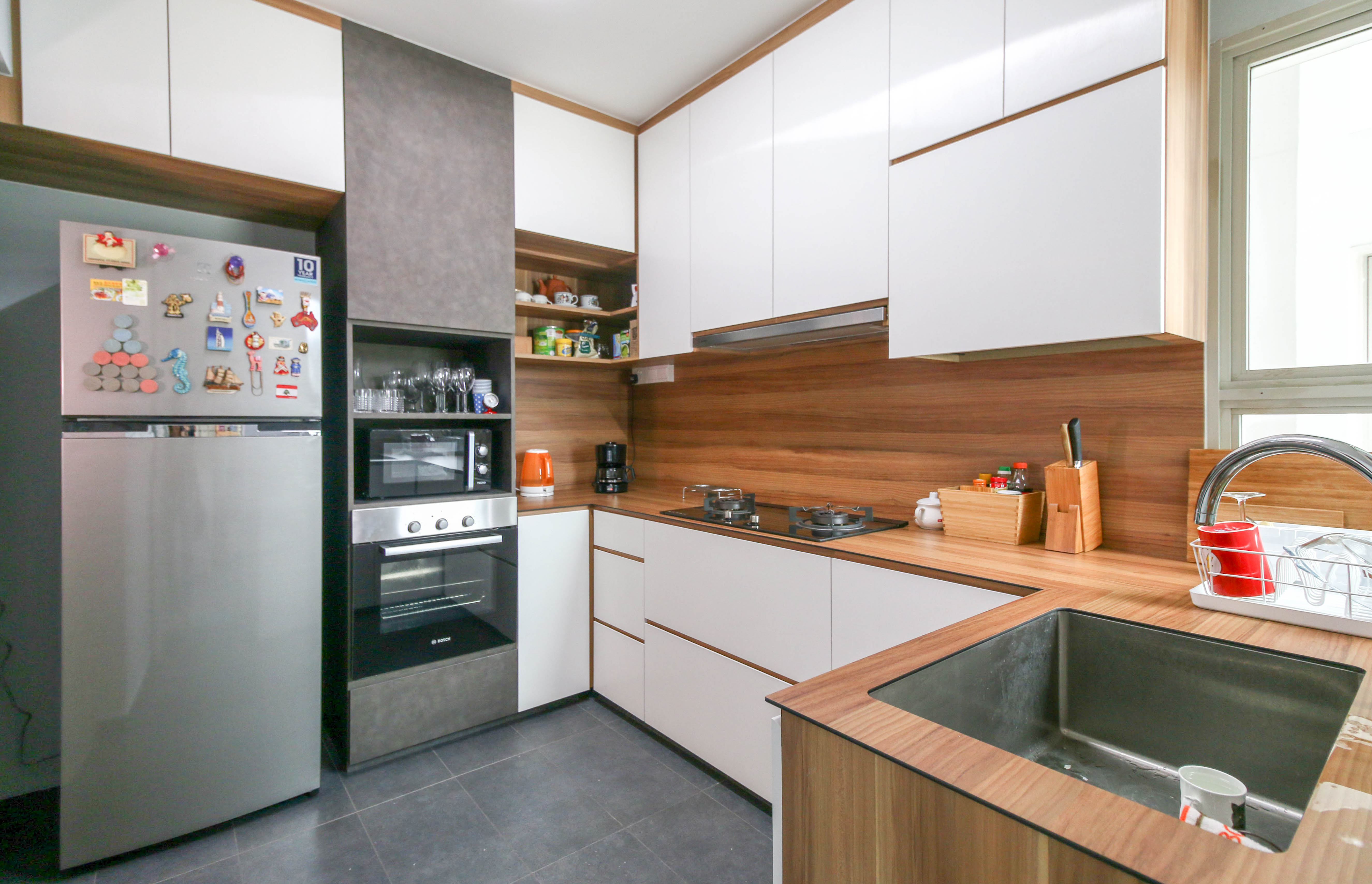 Contemporary, Industrial, Modern Design - Kitchen - HDB 4 Room - Design by PRDT Pte Ltd
