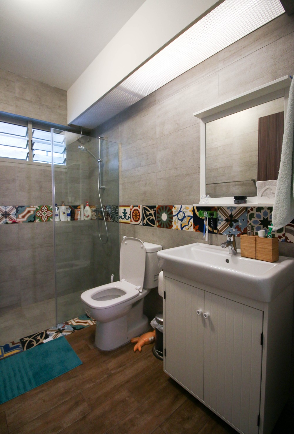 Contemporary, Industrial, Modern Design - Bathroom - HDB 4 Room - Design by PRDT Pte Ltd