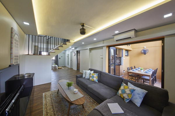 Contemporary, Modern Design - Living Room - HDB Executive Apartment - Design by PRDT Pte Ltd