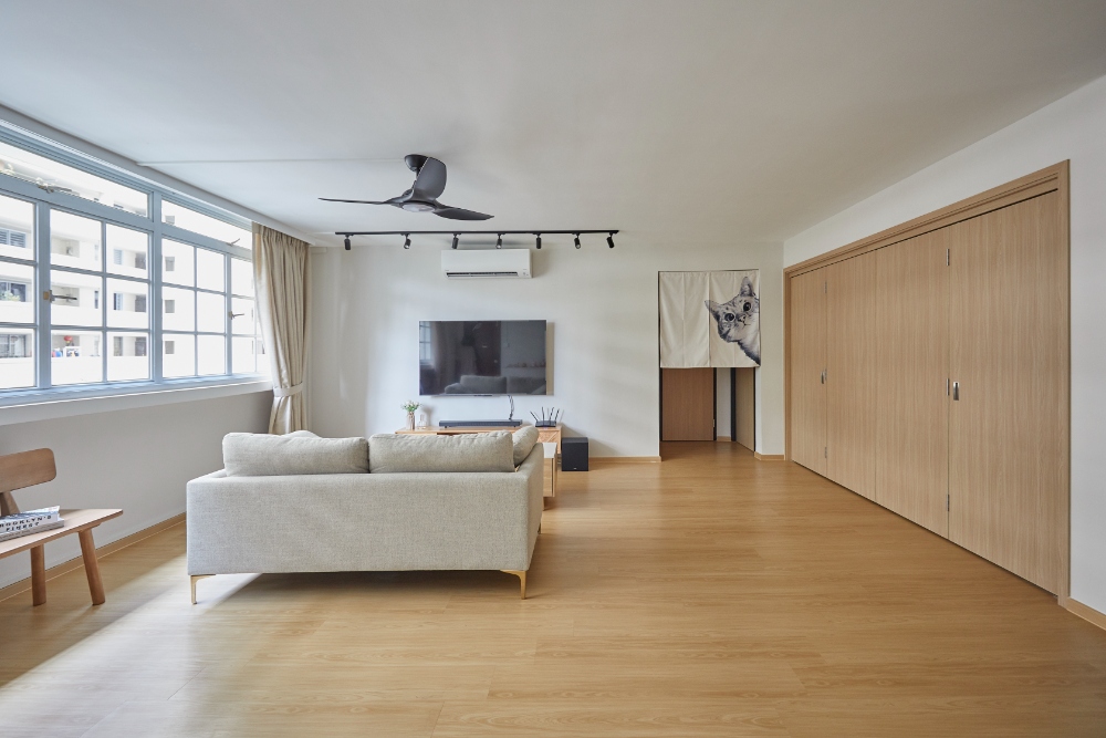 Minimalist, Scandinavian Design - Living Room - HDB 4 Room - Design by PRDT Pte Ltd