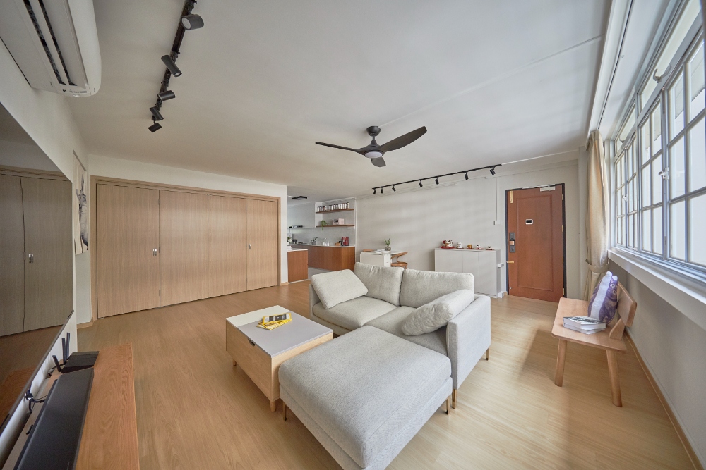 Minimalist, Scandinavian Design - Living Room - HDB 4 Room - Design by PRDT Pte Ltd