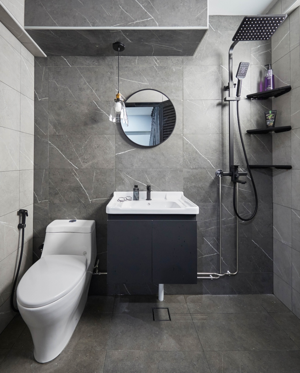 Minimalist, Modern Design - Bathroom - HDB Executive Apartment - Design by PRDT Pte Ltd