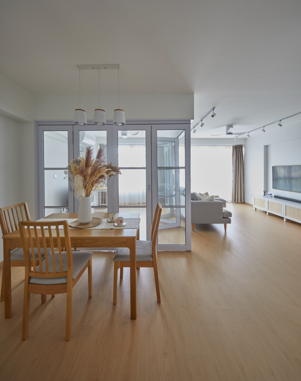Rustic, Scandinavian Design - Dining Room - HDB 4 Room - Design by PRDT Pte Ltd