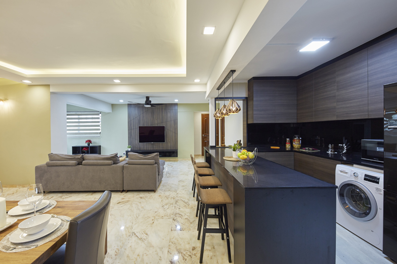 Contemporary, Modern, Scandinavian Design - Kitchen - HDB 5 Room - Design by PRDT Pte Ltd