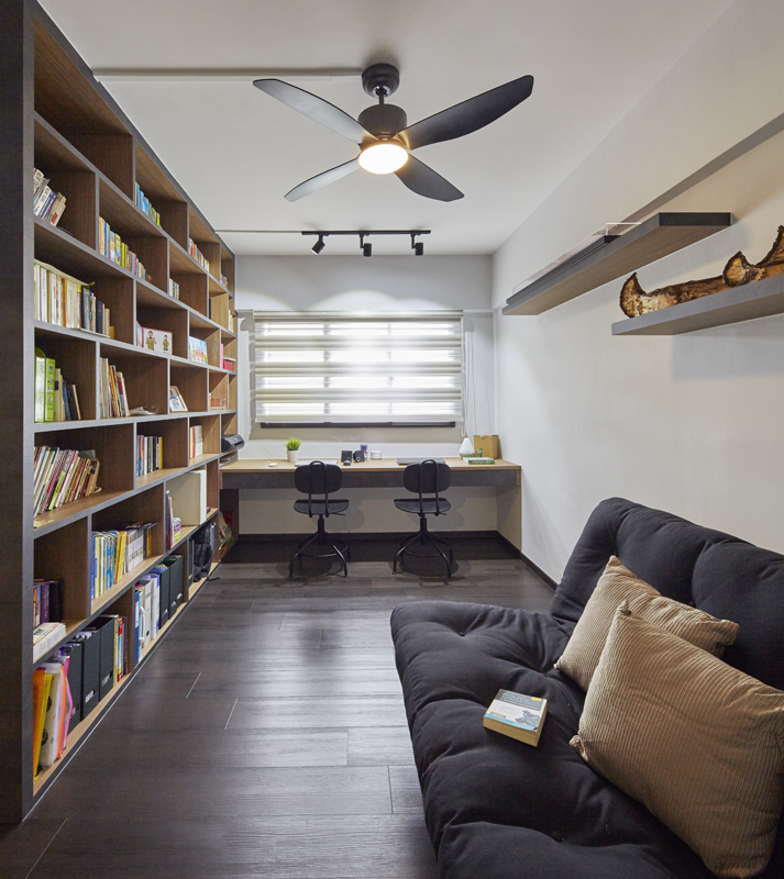 Contemporary, Modern, Scandinavian Design - Study Room - HDB 5 Room - Design by PRDT Pte Ltd