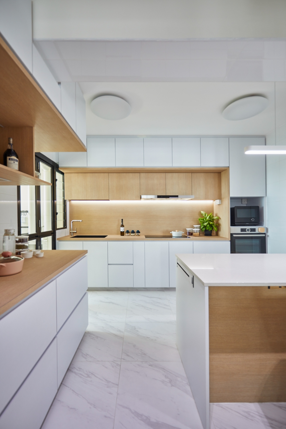 Minimalist, Scandinavian Design - Kitchen - HDB 5 Room - Design by PRDT Pte Ltd