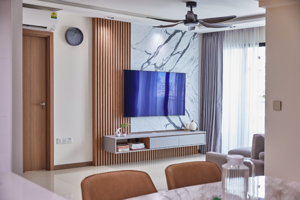 Minimalist, Scandinavian Design - Living Room - HDB 5 Room - Design by PRDT Pte Ltd