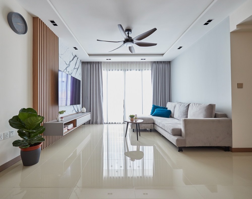 Minimalist, Scandinavian Design - Living Room - HDB 5 Room - Design by PRDT Pte Ltd