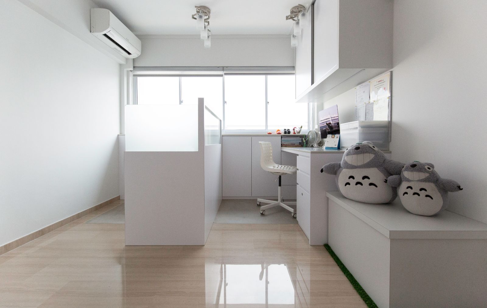 Minimalist, Modern Design - Study Room - HDB Executive Apartment - Design by PRDT Pte Ltd