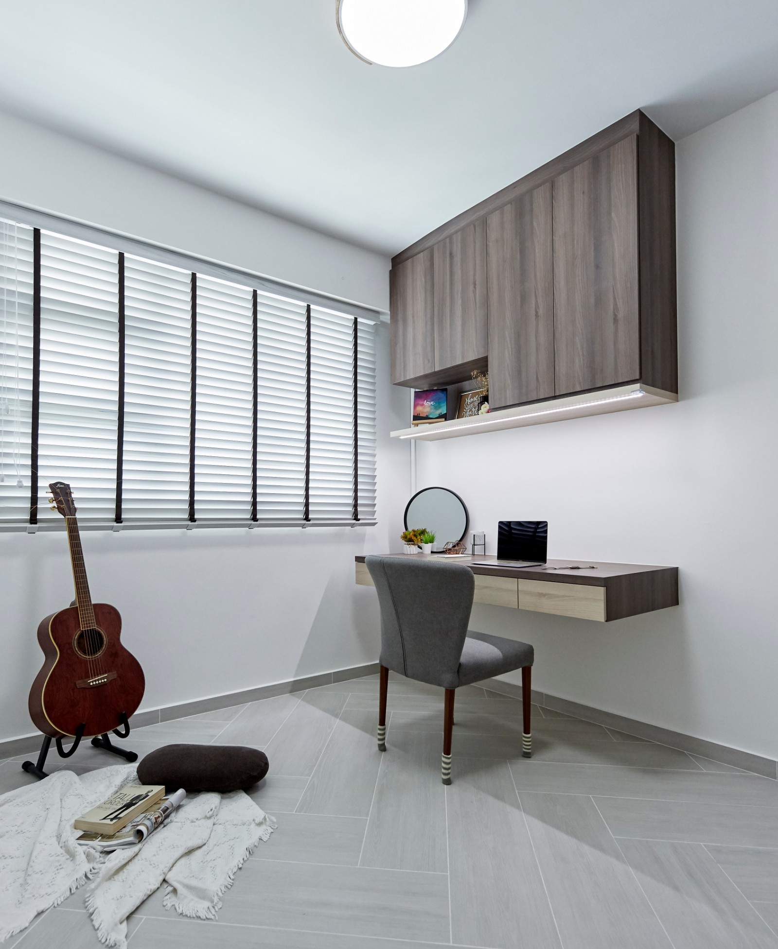 Eclectic, Modern, Scandinavian Design - Study Room - HDB 4 Room - Design by PRDT Pte Ltd