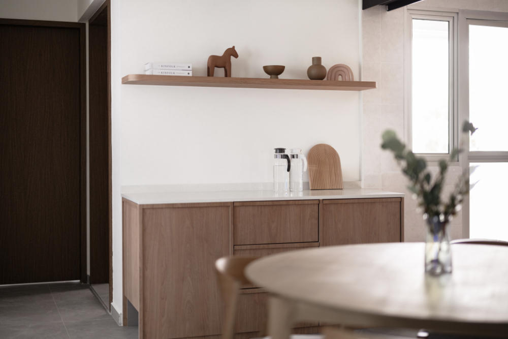 Minimalist, Rustic, Scandinavian Design - Dining Room - HDB 4 Room - Design by PRDT Pte Ltd