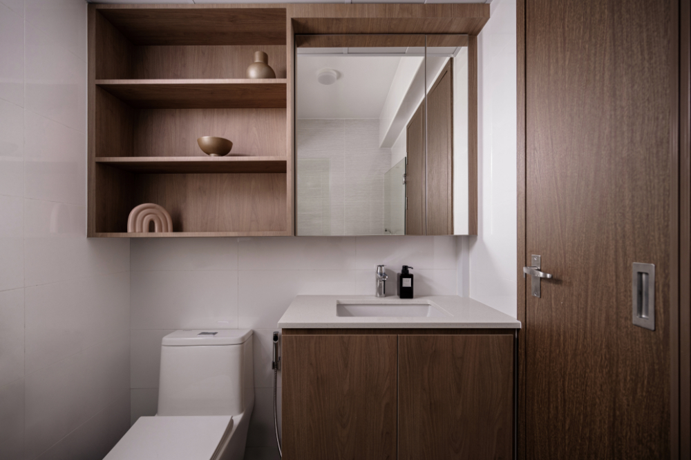 Minimalist, Rustic, Scandinavian Design - Bathroom - HDB 4 Room - Design by PRDT Pte Ltd
